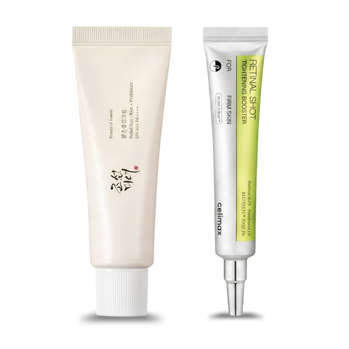 Beauty of Joseon sun screen + Celimax Retinal shot