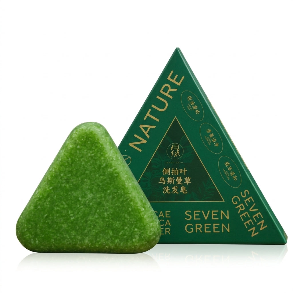 Seven Green Nature Triangle Shampoo Bar
