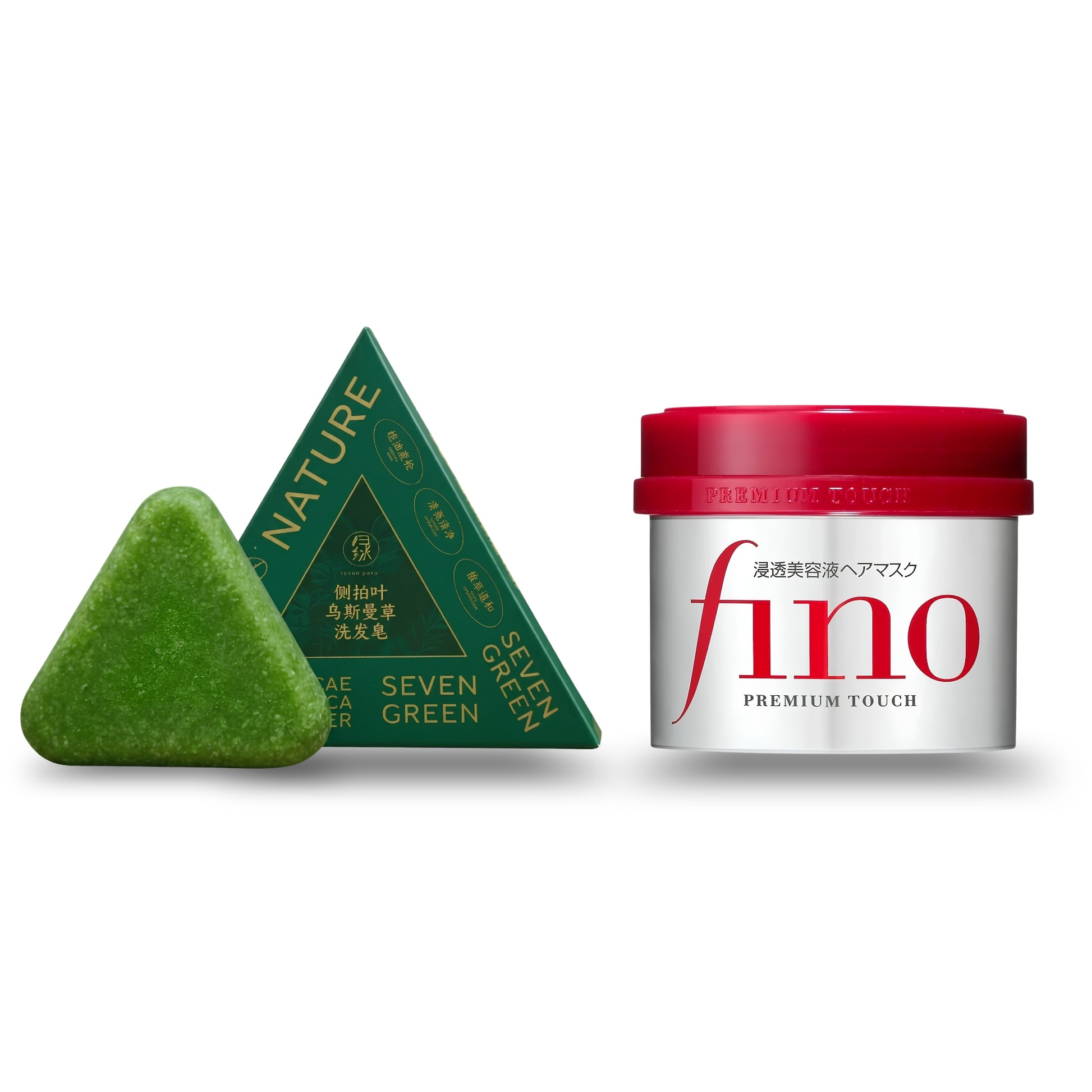 Fino Hair Mask + Nature Seven Green shampoo